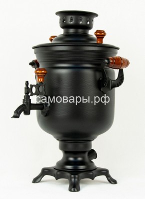 Электрический самовар "Черный Русский" матовая банка на 3 литра (Ограниченная серия) в Игриме - igrim.ok-mebel.com | фото