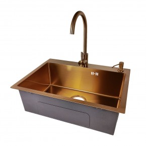 EMB-119 PVD COPPERY (Мойка, Смеситель, Дозатор) в Игриме - igrim.ok-mebel.com | фото