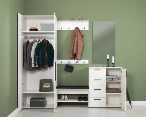 ЭЙР прихожая (модульная) Белый Шагрень в Игриме - igrim.ok-mebel.com | фото 2