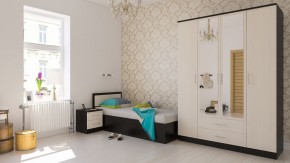 Фиеста Кровать 0900, цвет венге/дуб лоредо, ШхГхВ 93,5х203,5х80 см., сп.м. 900х2000 мм., без матраса, основание есть в Игриме - igrim.ok-mebel.com | фото 5
