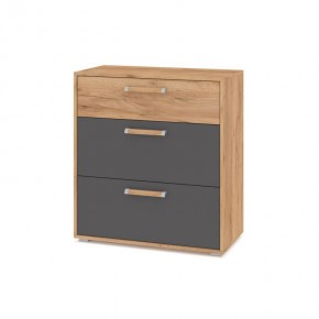 ФЛОРИДА Ф41 Комод (дуб золотой/графит) в Игриме - igrim.ok-mebel.com | фото