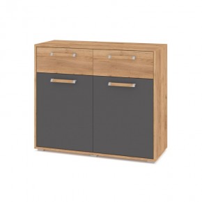 ФЛОРИДА Ф42 Комод (дуб золотой/графит) в Игриме - igrim.ok-mebel.com | фото