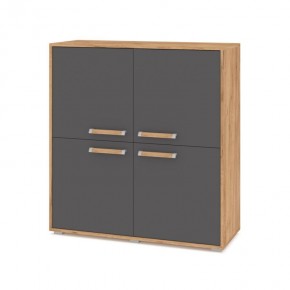 ФЛОРИДА Ф43 Комод (дуб золотой/графит) в Игриме - igrim.ok-mebel.com | фото