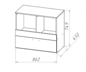 ГЕОМЕТРИЯ ГМТ.08 комод в Игриме - igrim.ok-mebel.com | фото 2