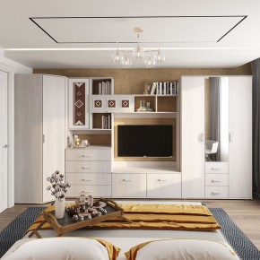Гостиная Белла (модульная) ясень белый в Игриме - igrim.ok-mebel.com | фото