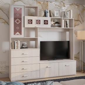 Гостиная Белла (модульная) ясень белый в Игриме - igrim.ok-mebel.com | фото 15