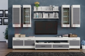 Гостиная Камелия Композиция 9 (Снежный ясень - серый) в Игриме - igrim.ok-mebel.com | фото