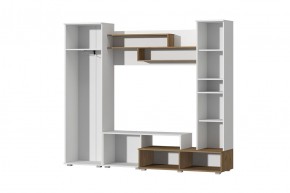 Гостиная Юна (Белый текстурный/Дуб крафт золотой) в Игриме - igrim.ok-mebel.com | фото 2