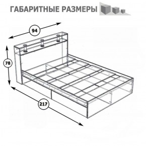 Камелия Кровать 0900, цвет белый, ШхГхВ 93,5х217х78,2 см., сп.м. 900х2000 мм., без матраса, основание есть в Игриме - igrim.ok-mebel.com | фото 3