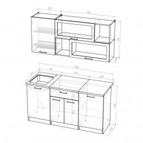 КИРА Кухонный гарнитур Стандарт (1600 мм ) в Игриме - igrim.ok-mebel.com | фото 2