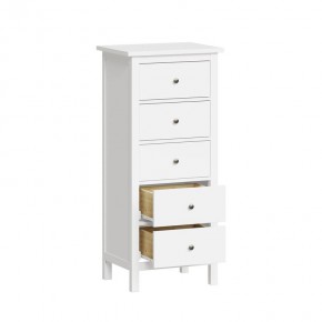 Комод 05 Кантри белый с пятью ящиками в Игриме - igrim.ok-mebel.com | фото 2