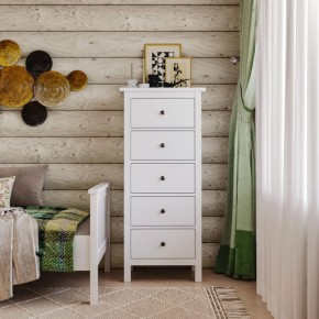 Комод 05 Кантри белый с пятью ящиками в Игриме - igrim.ok-mebel.com | фото 4