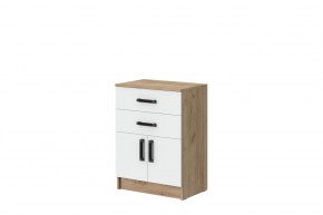 Комод Эконом (Дуб крафт золотой/Белый текстурный) в Игриме - igrim.ok-mebel.com | фото