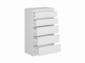 Комод КАСТОР с пятью ящиками, цвет белый в Игриме - igrim.ok-mebel.com | фото 2