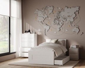 Комод КАСТОР с пятью ящиками, цвет белый в Игриме - igrim.ok-mebel.com | фото 3