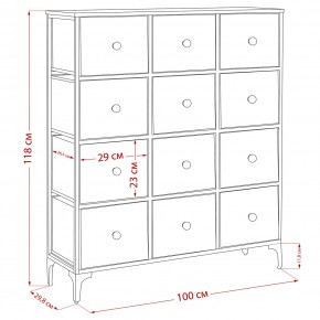 Комод Leset Лунет 12 ящ. в Игриме - igrim.ok-mebel.com | фото 11