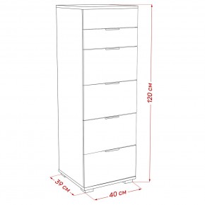 Комод Leset Наоми 6 в Игриме - igrim.ok-mebel.com | фото 8