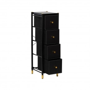 Комод Leset Нирита/Хайди узкий 4 ящика в Игриме - igrim.ok-mebel.com | фото 3
