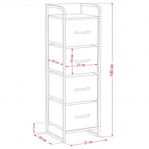 Комод Leset Ноа 4 ящика в Игриме - igrim.ok-mebel.com | фото 9