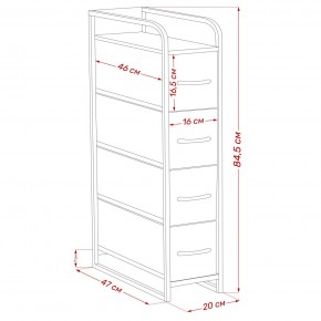 Комод Leset Ноа узкий 4 ящика в Игриме - igrim.ok-mebel.com | фото 9