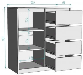 Комод Мальта K115 в Игриме - igrim.ok-mebel.com | фото 2