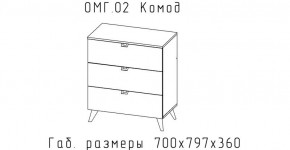 ОМЕГА Комод малый (ЦРК.ОМГ.02) в Игриме - igrim.ok-mebel.com | фото 2