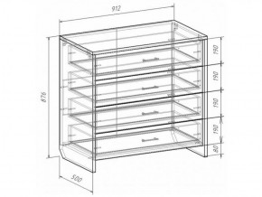 Комод с плитой 22 мм ЛИБЕРТИ в Игриме - igrim.ok-mebel.com | фото 3