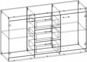 СОНАТА Комод КС-1500 (Дуб сонома/Дуб сакраменто) в Игриме - igrim.ok-mebel.com | фото 2