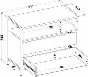Комод Т-400 в Игриме - igrim.ok-mebel.com | фото 4