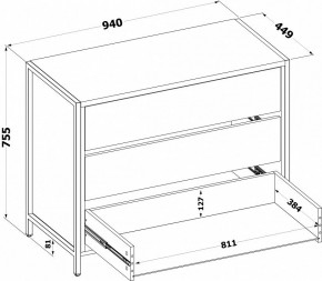 Комод Т-401 в Игриме - igrim.ok-mebel.com | фото 4