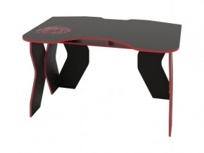 Компьютерный стол КЛ №9.0 (Черный/Красный) в Игриме - igrim.ok-mebel.com | фото