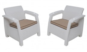 Комплект на балкон Yalta Balcony Set (Ялта) белый в Игриме - igrim.ok-mebel.com | фото 4