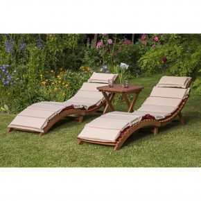 Комплект шезлонги и столик AFM-803A-T133 Beige (2+1) в Игриме - igrim.ok-mebel.com | фото