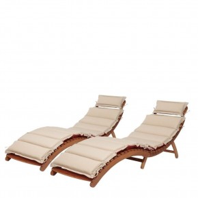 Комплект шезлонги и столик AFM-803A-T133 Beige (2+1) в Игриме - igrim.ok-mebel.com | фото 2