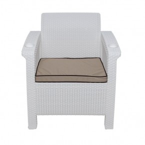 Комплект уличной мебели Yalta Premium Terrace Set (Ялта) белый (+подушки под спину) в Игриме - igrim.ok-mebel.com | фото 6