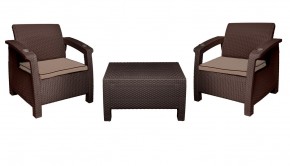 Комплект уличной мебели Yalta Premium Terrace Set (Ялта) шоколадый (+подушки под спину) в Игриме - igrim.ok-mebel.com | фото 8