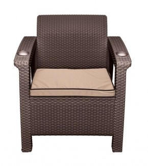 Комплект уличной мебели Yalta Premium Terrace Triple Set (Ялта) шоколадный (+подушки под спину) в Игриме - igrim.ok-mebel.com | фото 8