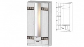 КОСТА-РИКА Шкаф 3-х створчатый (анкор светлый) в Игриме - igrim.ok-mebel.com | фото
