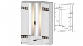 КОСТА-РИКА Шкаф 4-х створчатый (анкор светлый) в Игриме - igrim.ok-mebel.com | фото