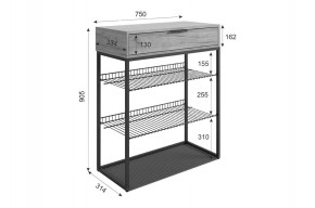 КРАШ Обувница в Игриме - igrim.ok-mebel.com | фото 2