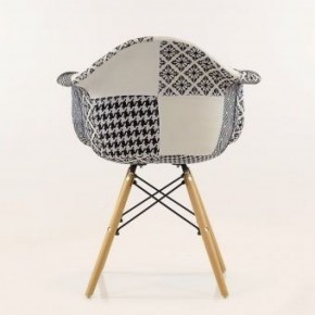 Кресло Barneo N-14 Patchwork черно-белый в Игриме - igrim.ok-mebel.com | фото 4