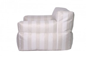 Кресло бескаркасное Уют полоса (Молочный) в Игриме - igrim.ok-mebel.com | фото 3