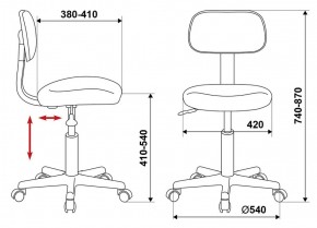 Кресло Бюрократ CH-1201NX/G бордовый 15-11 в Игриме - igrim.ok-mebel.com | фото 4