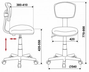 Кресло Бюрократ CH-299/G/15-48 серый в Игриме - igrim.ok-mebel.com | фото 3