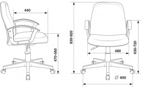 Кресло Бюрократ CH-808-LOW/#B черный 3С11 в Игриме - igrim.ok-mebel.com | фото 4