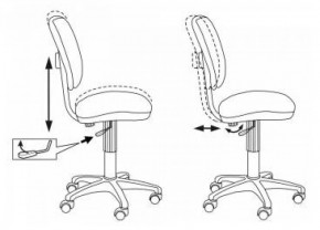 Кресло детское Бюрократ CH-204NX/PENCIL-BL синий карандаши в Игриме - igrim.ok-mebel.com | фото 5