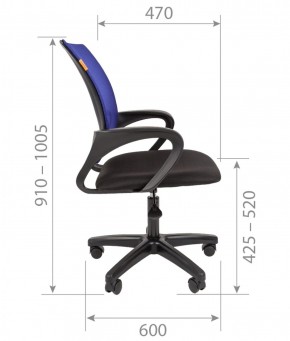 Кресло для оператора CHAIRMAN 696  LT (ткань стандарт 15-21/сетка TW-34) в Игриме - igrim.ok-mebel.com | фото 5