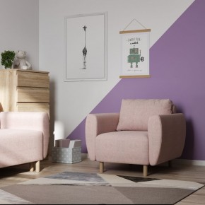 Кресло для отдыха Тулисия светло-розовый, ткань рогожка в Игриме - igrim.ok-mebel.com | фото 4