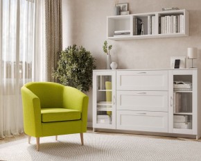 Кресло для отдыха Тунне жёлто-зелёное, ткань рогожка в Игриме - igrim.ok-mebel.com | фото 3