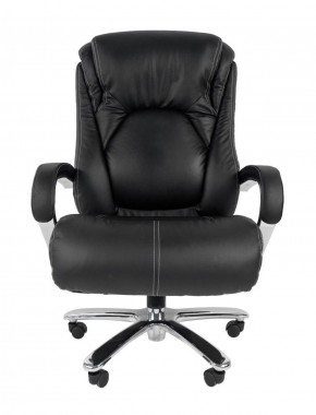 Кресло для руководителя CHAIRMAN 402 (Кожа) Черное в Игриме - igrim.ok-mebel.com | фото